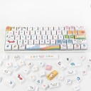 Animal Party 104+23 XDA-like Profile Keycap Set Cherry MX PBT Dye-subbed for Mechanical Gaming Keyboard